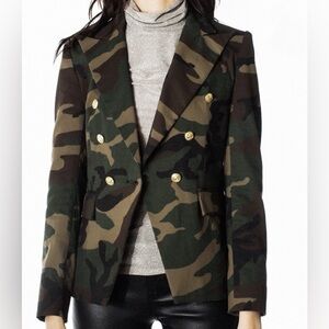 Generation Love Wes Camo Blazer Size XS green khaki jacket